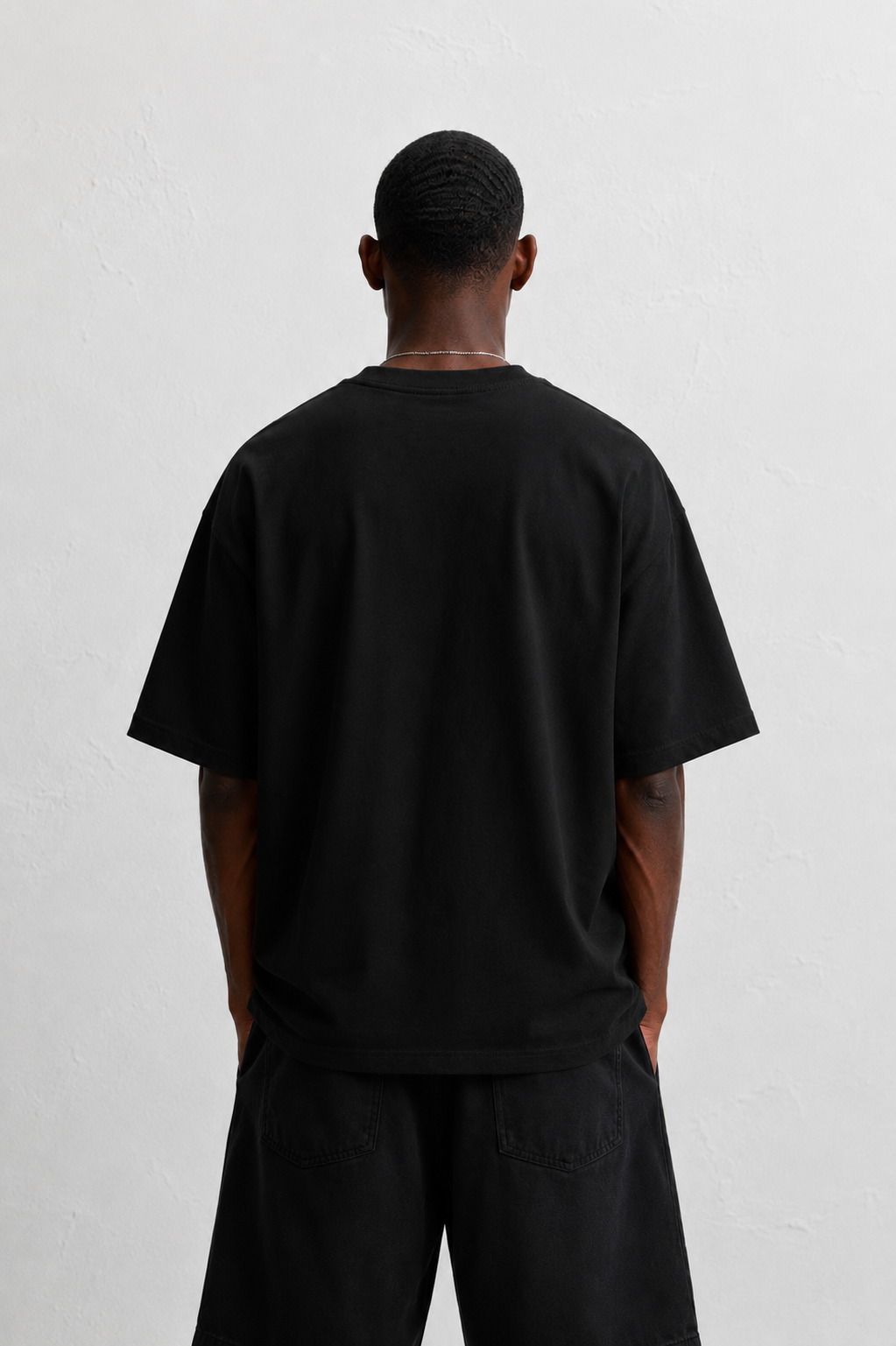 LATENOOM – Shadow Star Tee Black (Box Fit )