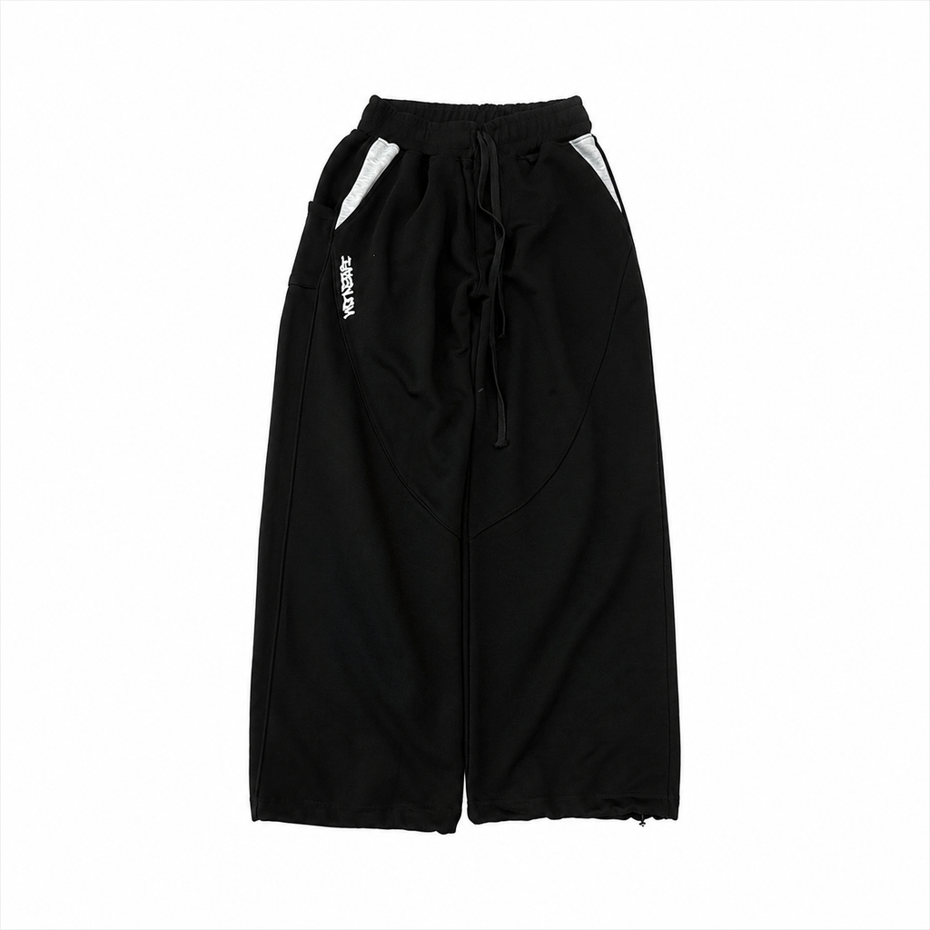 LATENUOM SHADOW BAGGY PANTS Charcoal Gray