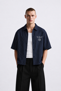LATENUOM ELEVATE Box Fit Shirt Navy