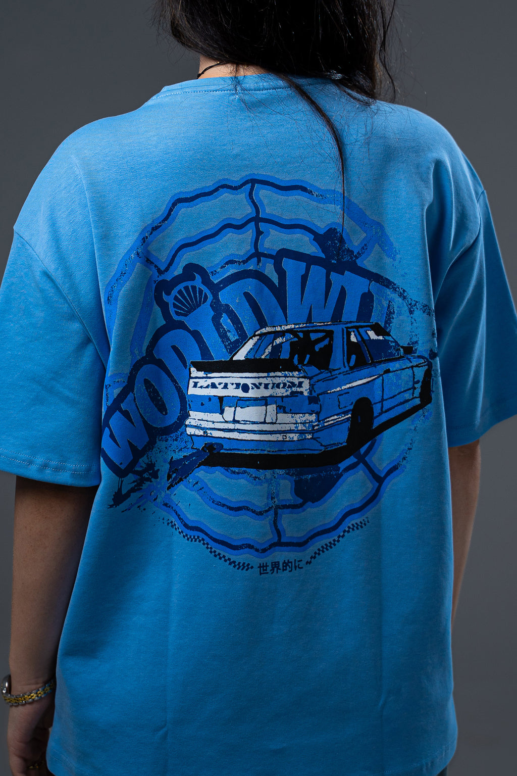 TEES LATENUOM Wild Driving Baby blue