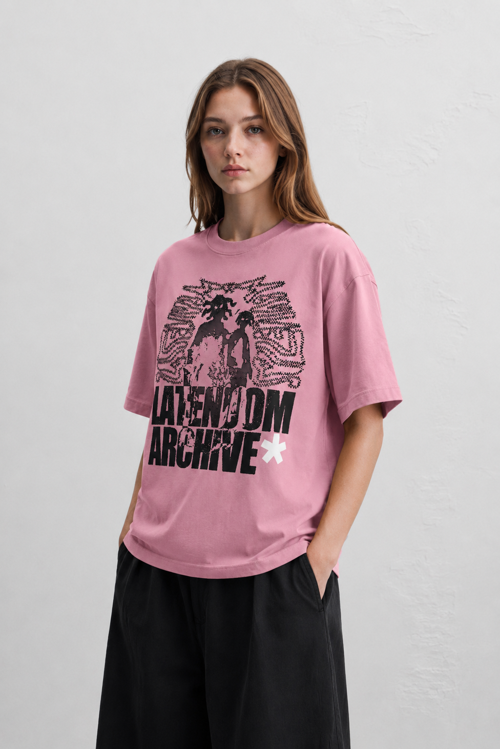 Tee  Archive shadow Pink (Box Fit)