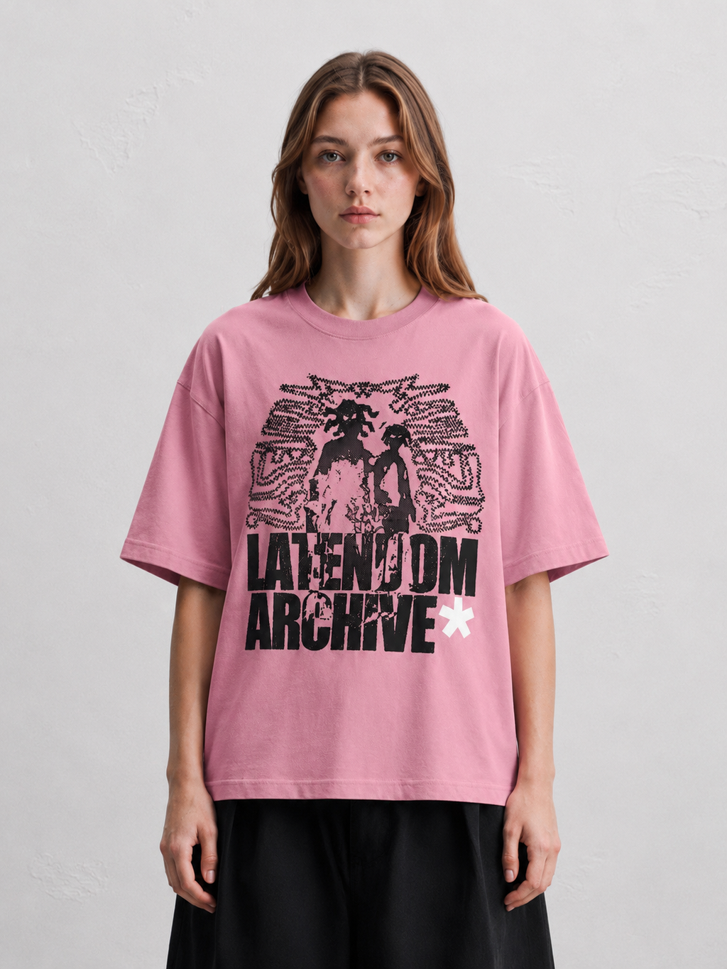 Tee  Archive shadow Pink (Box Fit)