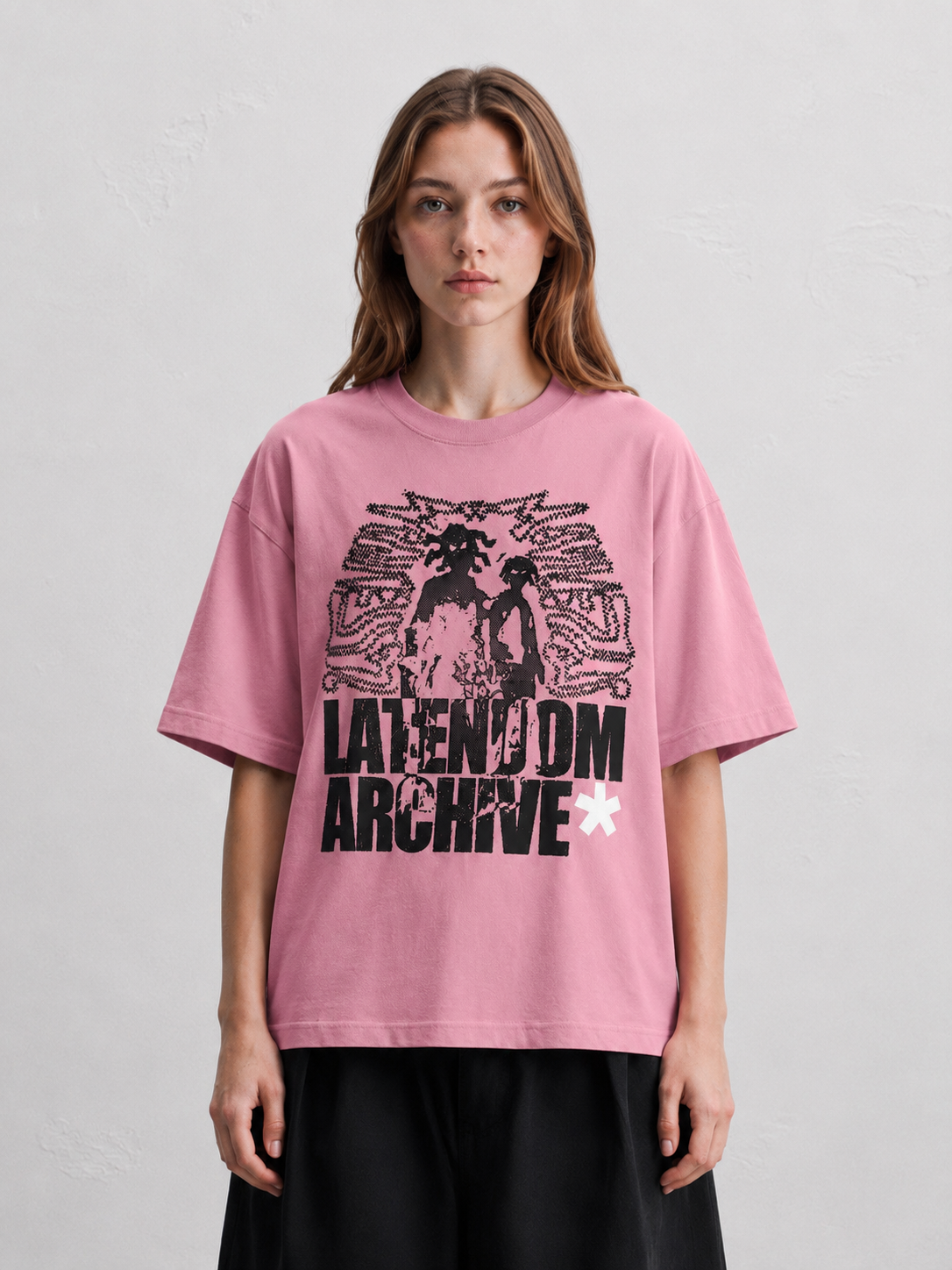 Tee  Archive shadow Pink (Box Fit)
