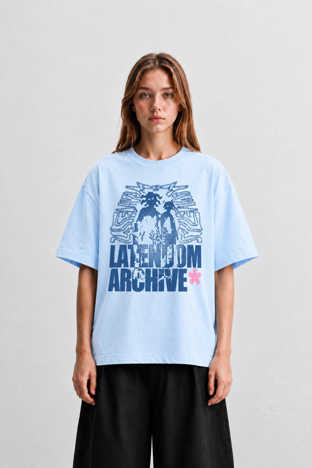 Tee  Archive shadow baby blue (Box Fit)