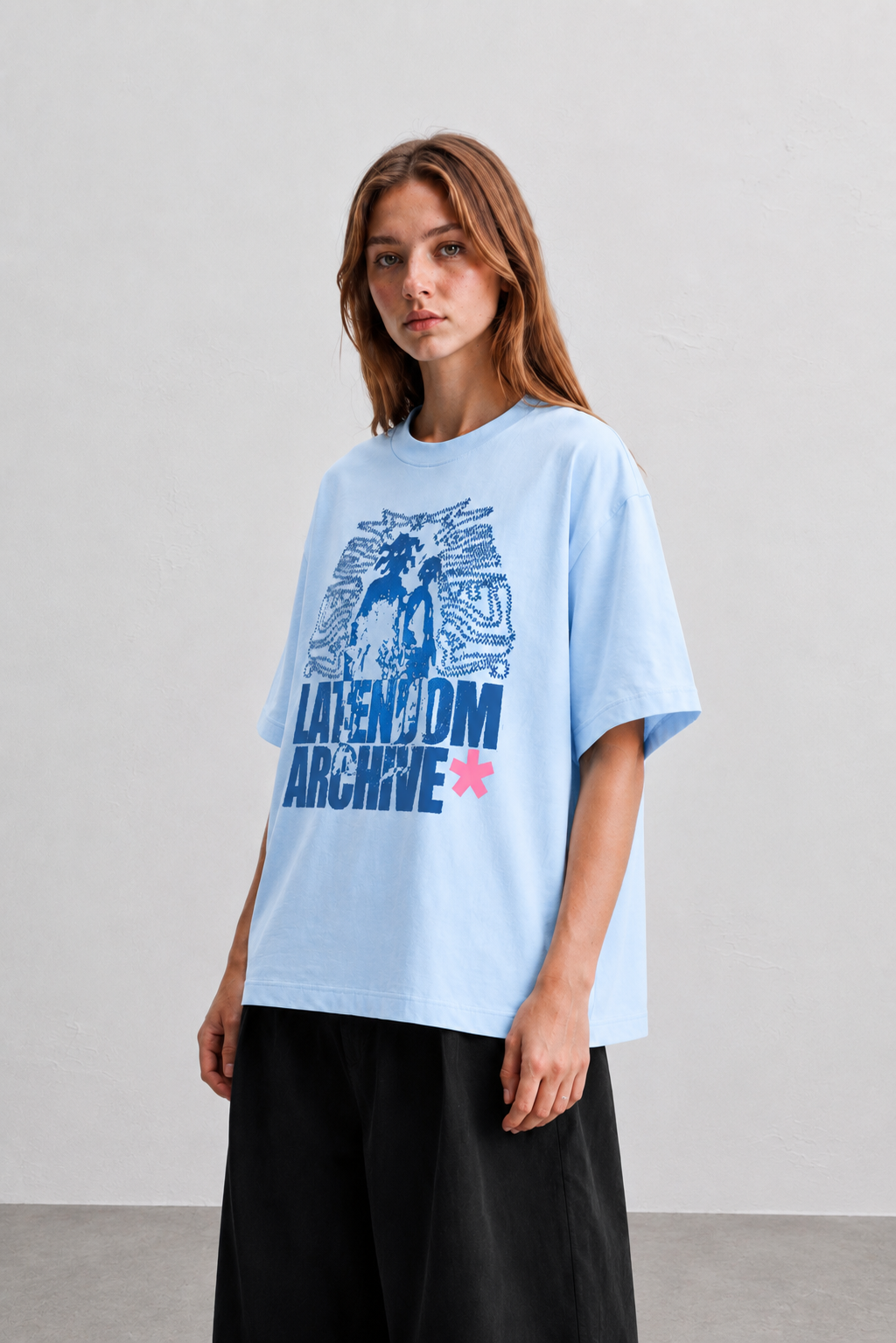 Tee  Archive shadow baby blue (Box Fit)