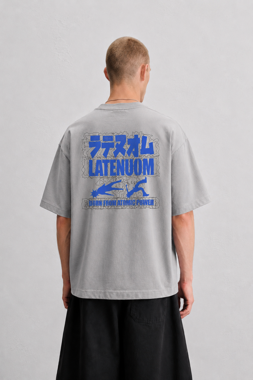 LATENUOM Motion Tee Gray (Box fit )