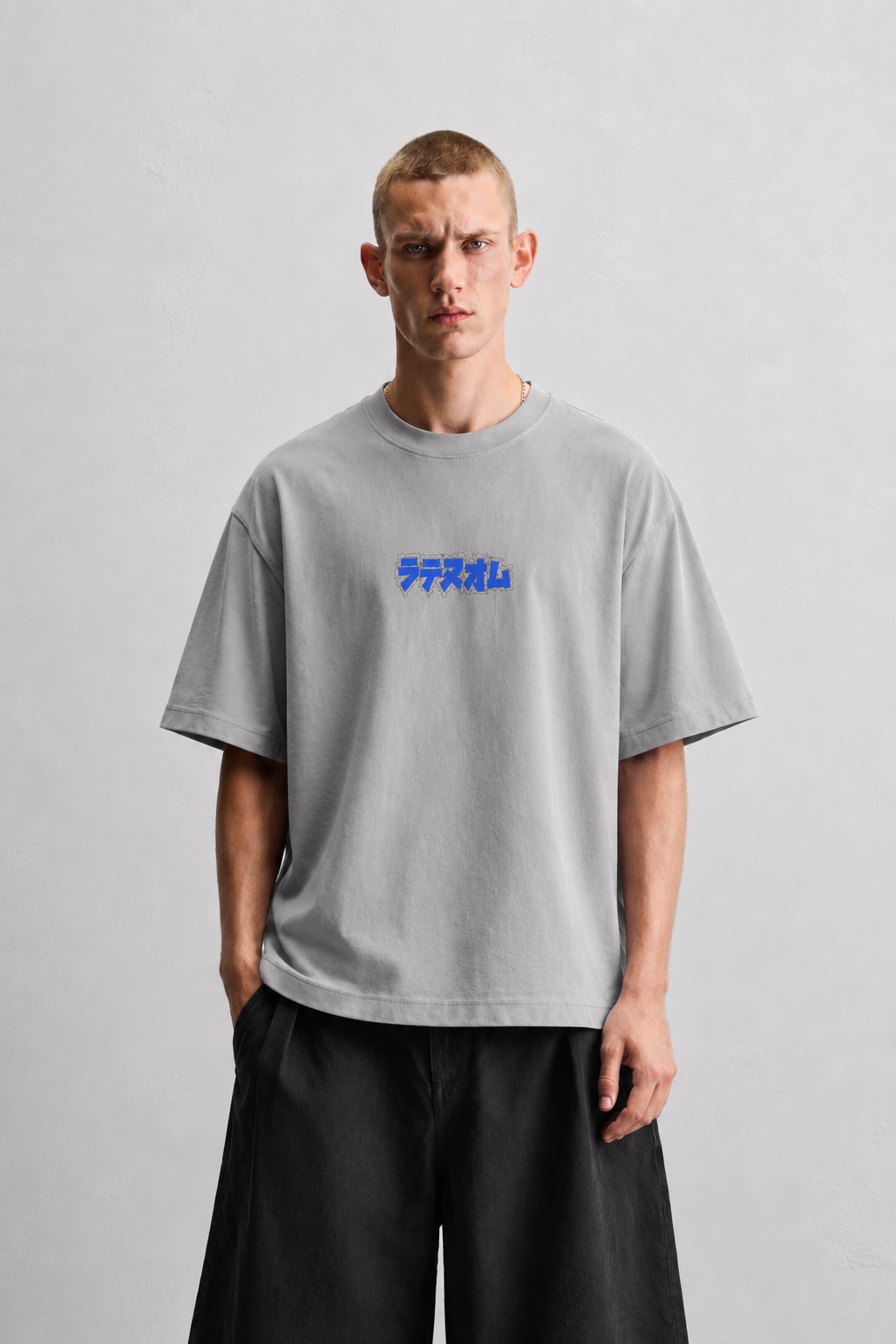 LATENUOM Motion Tee Gray (Box fit )