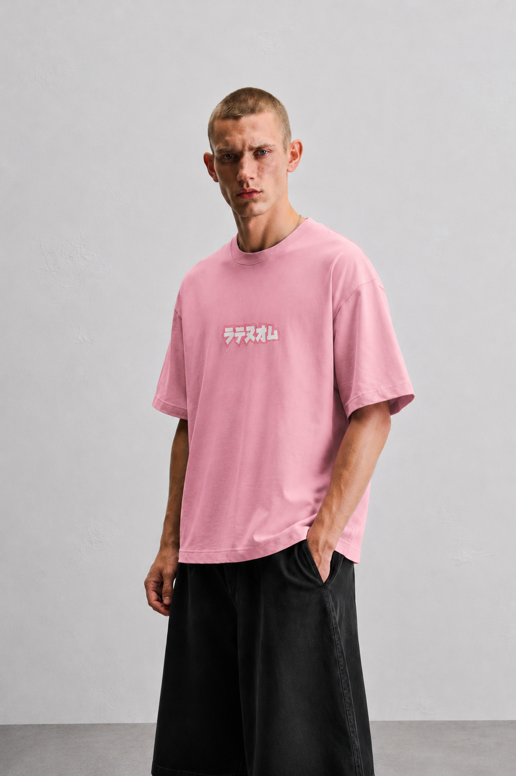 LATENUOM Motion Tee pink  (Box fit )