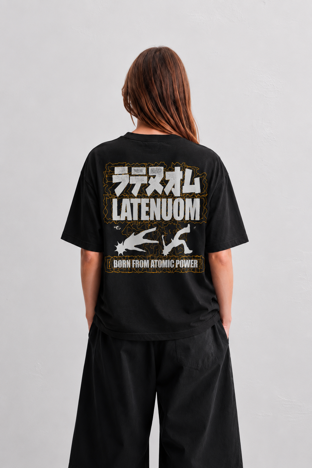 LATENUOM Motion Tee Black (Box fit )