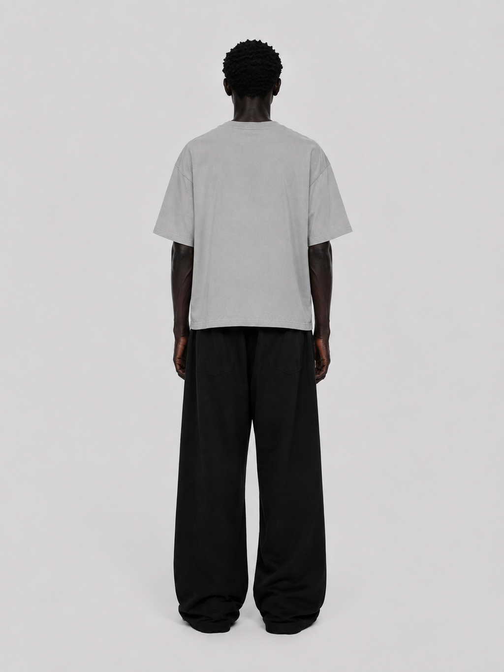 LATENUOM SHADOW BAGGY PANTS Gray