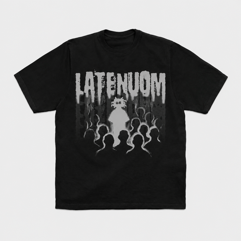 LATENOOM – Lost in the Crowd Black (Box Fit )