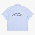 LATENUOM Strug Box Fit Shirt baby blue