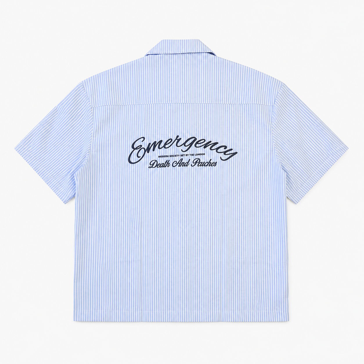 LATENUOM Strug Box Fit Shirt baby blue