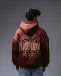 RED LATENUOM Hoodie with an oversized